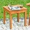 Wooden Square Patio Coffee Bistro Table Perfect for Indoor-Outdoor Space